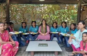 પ્રદેશ મહિલા મોરચાના મંત્રી નિપાબેન પટેલના ઘરે સમરસતા અન્નની ઉજવણી