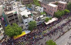 રથયાત્રાનો આકાશી નજારો જોઇ થઇ જશો મગ્ન ….