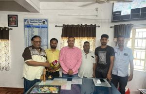 રાજગઢ PSI એમ.એલ ગોહીલની બદલી થતાં સન્માનિત કરવામાં આવ્યા….