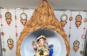 ગજાનંદનું આવું સિંહાસન જોયું નહીં હોય …. જુઓ વડોદરામાં બાપ્પાનું અદ્ભૂત સિંહાસન….