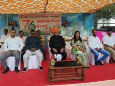 રાજકોટ જિલ્લાના ઉપલેટા તાલુકાના નિલાખા ગામે ભારતનાં ૭૬ માં પ્રજાસત્તાક દિનની ઉજવણી